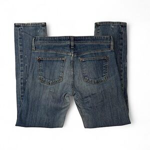 Pilcro and the Letterpress Denim Jeans Hyphen Womens 25 Straight Leg Medium Wash